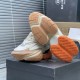 Balmain Unicorn Sneakers in Neoprene and Leather Orange Balmain Unicorn Sneakers in Neoprene and Leather Orange
