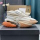 Balmain Unicorn Sneakers in Neoprene and Leather Orange Balmain Unicorn Sneakers in Neoprene and Leather Orange