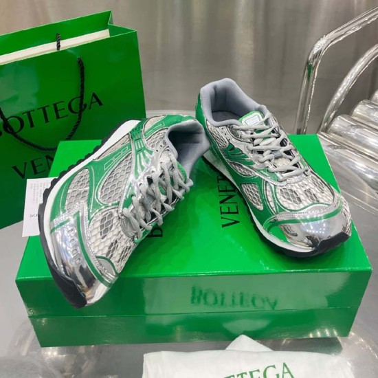 Bottega Veneta Orbit Sneaker Lightweight Technical Fabric and Mesh Green Bottega Veneta Orbit Sneaker Lightweight Technical Fabric and Mesh Green