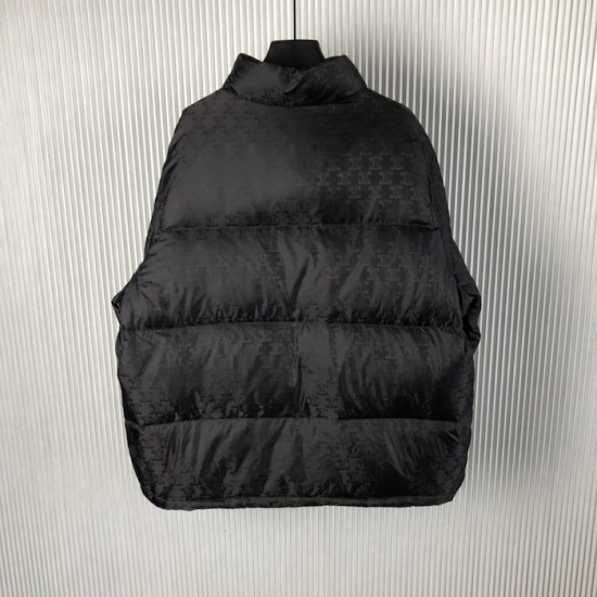 Celine Down Jacket in Triomphe Nylon Jacquard Celine Down Jacket in Triomphe Nylon Jacquard