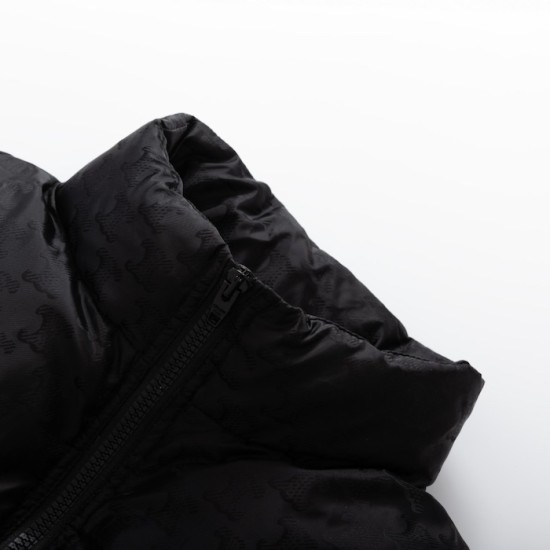 Celine Down Jacket in Triomphe Nylon Jacquard Celine Down Jacket in Triomphe Nylon Jacquard
