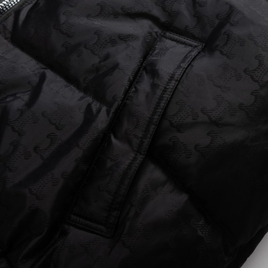 Celine Down Jacket in Triomphe Nylon Jacquard Celine Down Jacket in Triomphe Nylon Jacquard