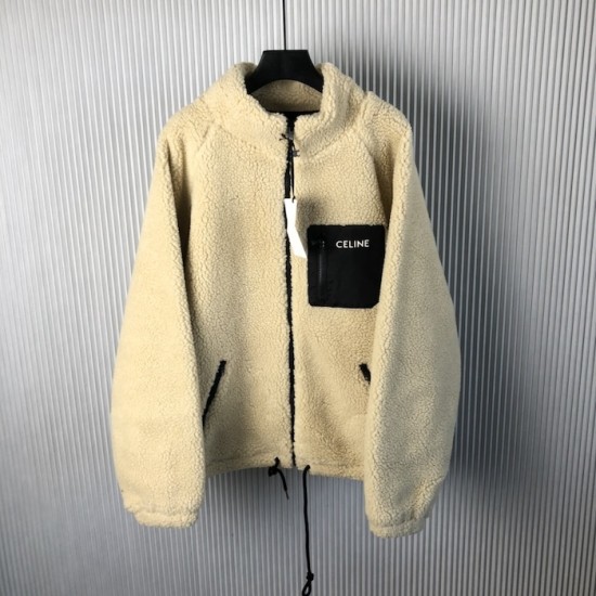 Celine hooded jacket in jersey fleece Celine hooded jacket in jersey fleece