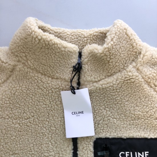 Celine hooded jacket in jersey fleece Celine hooded jacket in jersey fleece