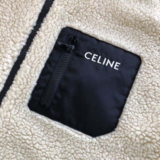 Celine hooded jacket in jersey fleece Celine hooded jacket in jersey fleece