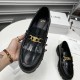 Celine Margaret Loafer with Triomphe Chain in Polished Bull Celine Margaret Loafer with Triomphe Chain in Polished Bull