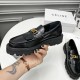 Celine Margaret Loafer with Triomphe Chain in Polished Bull Celine Margaret Loafer with Triomphe Chain in Polished Bull