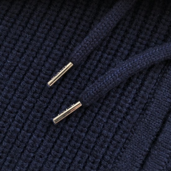 Celine college hooded sweater in wool navy Celine college hooded sweater in wool navy