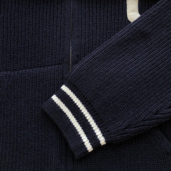 Celine college hooded sweater in wool navy Celine college hooded sweater in wool navy