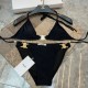 Celine Triomphe Swimsuit in Matte Jersey Black Celine Triomphe Swimsuit in Matte Jersey Black