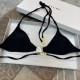 Celine Triomphe Swimsuit in Matte Jersey Black Celine Triomphe Swimsuit in Matte Jersey Black