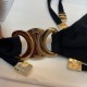 Celine Triomphe Swimsuit in Matte Jersey Black Celine Triomphe Swimsuit in Matte Jersey Black