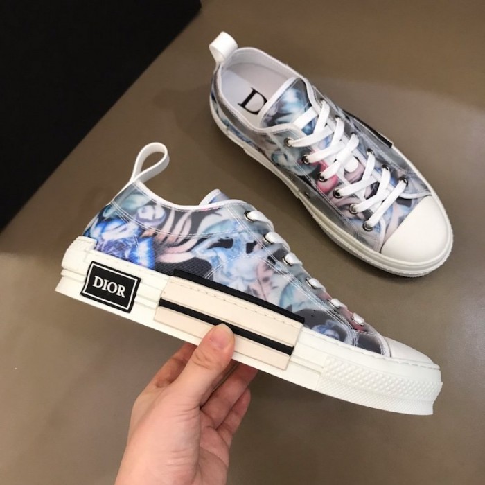 dior white canvas sneakers