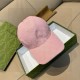 Gucci Original GG canvas baseball hat with Web Pink Gucci Original GG canvas baseball hat with Web Pink