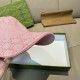 Gucci Original GG canvas baseball hat with Web Pink Gucci Original GG canvas baseball hat with Web Pink