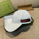 Gucci Original GG canvas baseball hat with Web White Gucci Original GG canvas baseball hat with Web White