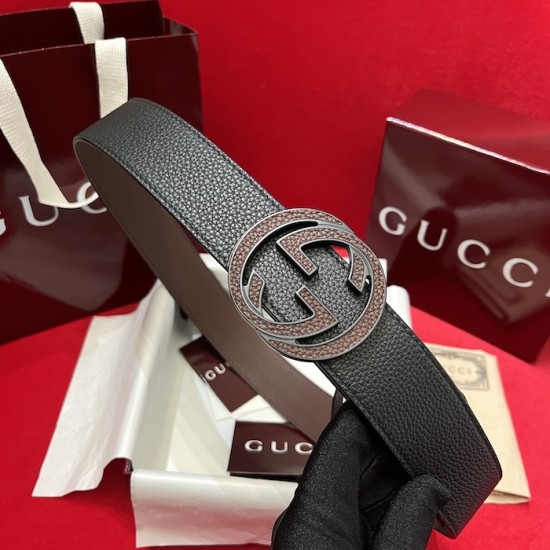 Gucci Reversible belt with Interlocking G buckle Brown Gucci Reversible belt with Interlocking G buckle Brown