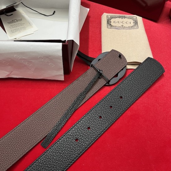 Gucci Reversible belt with Interlocking G buckle Brown Gucci Reversible belt with Interlocking G buckle Brown
