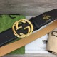 Gucci GG belt with Interlocking G buckle with Bee Gucci GG belt with Interlocking G buckle with Bee