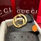 Gucci GG belt with Interlocking G buckle Black Gucci GG belt with Interlocking G buckle Black