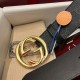 Gucci GG belt with Interlocking G buckle Black Gucci GG belt with Interlocking G buckle Black