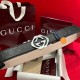 Gucci GG Interlocking Square Buckle Guccissima Leather Belt Black Gucci GG Interlocking Square Buckle Guccissima Leather Belt Black