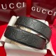Gucci GG Interlocking Square Buckle Guccissima Leather Belt Black Gucci GG Interlocking Square Buckle Guccissima Leather Belt Black