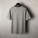 Gucci Jersey T-shirt with Web Grey Gucci Jersey T-shirt with Web Grey