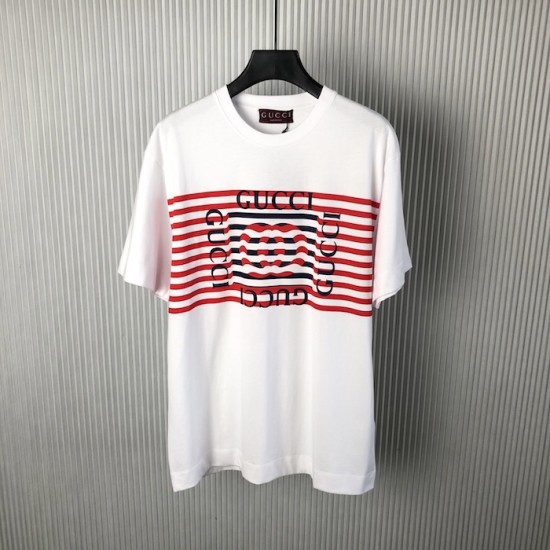 Gucci-Inspired Printed Cotton Jersey Tee Replica Gucci Printed Cotton Jersey T-Shirt Front and Back Design