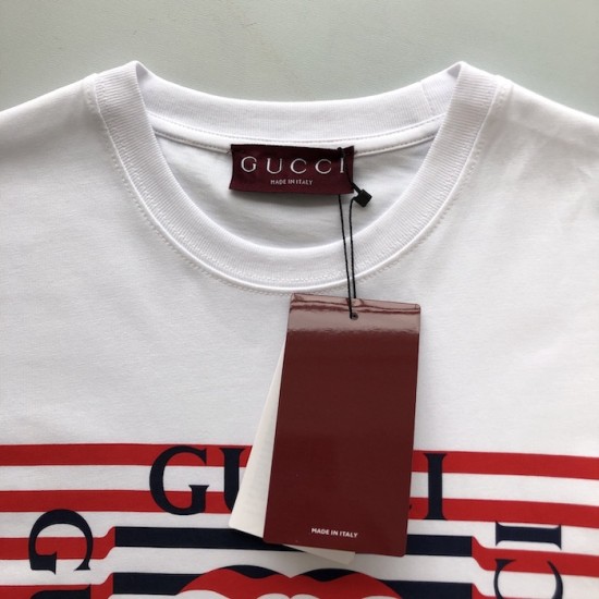 Gucci-Inspired Printed Cotton Jersey Tee Replica Gucci Printed Cotton Jersey T-Shirt Front and Back Design