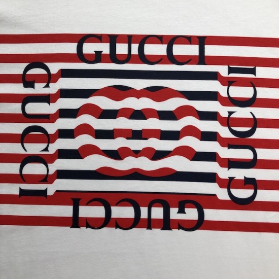 Gucci-Inspired Printed Cotton Jersey Tee Replica Gucci Printed Cotton Jersey T-Shirt Front and Back Design