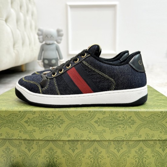 Gucci GG Screener Trainer Blue Denim Gucci GG Screener Trainer Blue Denim