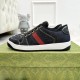 Gucci GG Screener Trainer Blue Denim Gucci GG Screener Trainer Blue Denim