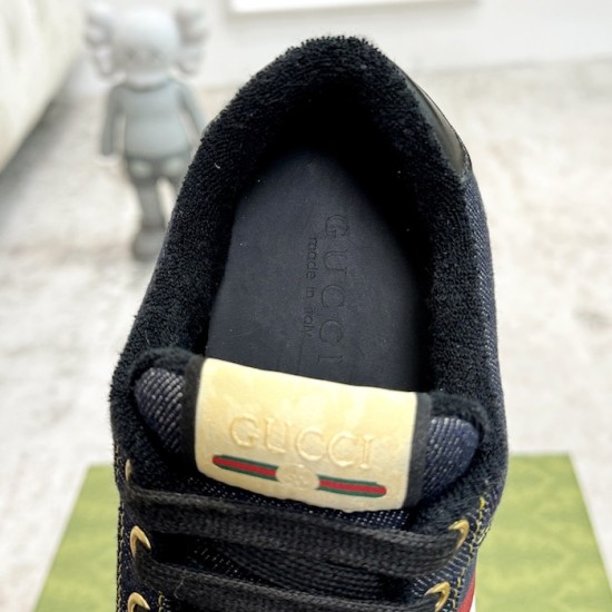 Gucci GG Screener Trainer Blue Denim Gucci GG Screener Trainer Blue Denim