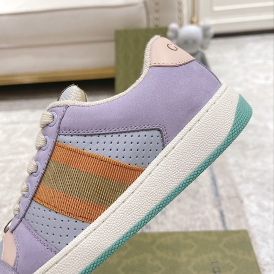 Gucci GG Screener Trainer Purple Suede Gucci GG Screener Trainer Purple Suede