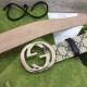 Gucci GG Supreme belt with G buckle Blue Gucci GG Supreme belt with G buckle Blue