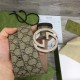 Gucci GG Supreme belt with G buckle Brown Gucci GG Supreme belt with G buckle Brown