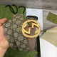 Gucci GG Supreme belt with G buckle Brown Gucci GG Supreme belt with G buckle Brown