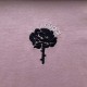 Luxury Replica Gucci Embroidered Cotton T-Shirt Front View Replica Gucci pink cotton jersey T-shirt with red/green embroidery design