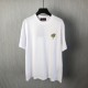 Luxury Replica Gucci Embroidered Cotton T-Shirt Front View Replica Gucci white cotton jersey T-shirt with red/green embroidery design