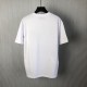 Luxury Replica Gucci Embroidered Cotton T-Shirt Front View Replica Gucci white cotton jersey T-shirt with red/green embroidery design