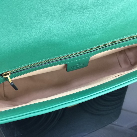 Gucci GG Marmont medium shoulder bag Green 443496 Gucci GG Marmont medium shoulder bag Green 443496