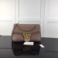 Gucci GG Marmont medium shoulder bag nude ‎443496