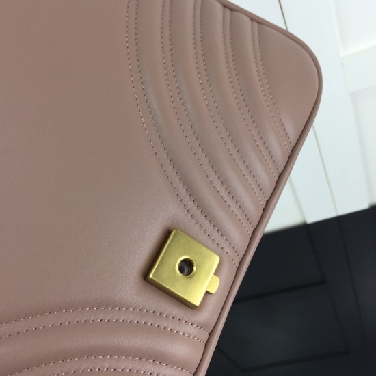 Gucci GG Marmont medium shoulder bag nude 443496 Gucci GG Marmont medium shoulder bag nude 443496