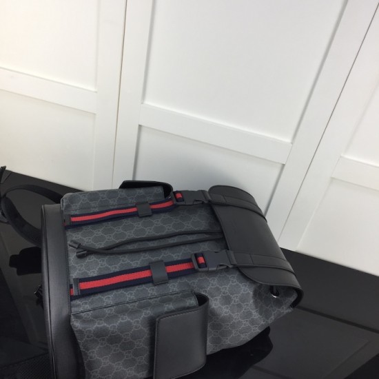 Gucci GG Supreme canvas black backpack 495563 Gucci GG Supreme canvas black backpack 495563