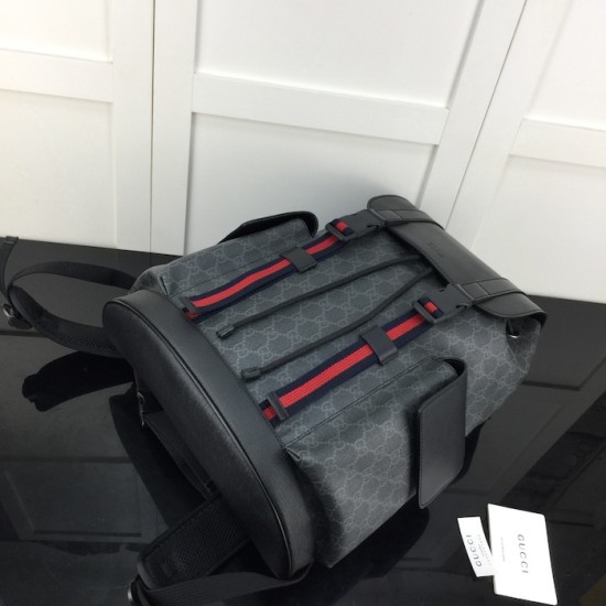Gucci GG Supreme canvas black backpack 495563 Gucci GG Supreme canvas black backpack 495563
