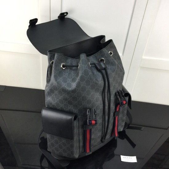 Gucci GG Supreme canvas black backpack 495563 Gucci GG Supreme canvas black backpack 495563