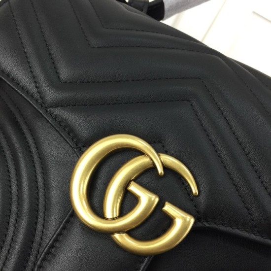 Gucci GG Marmont small top handle bag black 498110 Gucci GG Marmont small top handle bag black 498110