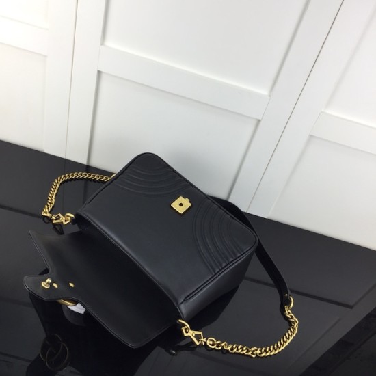 Gucci GG Marmont small top handle bag black 498110 Gucci GG Marmont small top handle bag black 498110