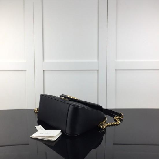 Gucci GG Marmont small top handle bag black 498110 Gucci GG Marmont small top handle bag black 498110
